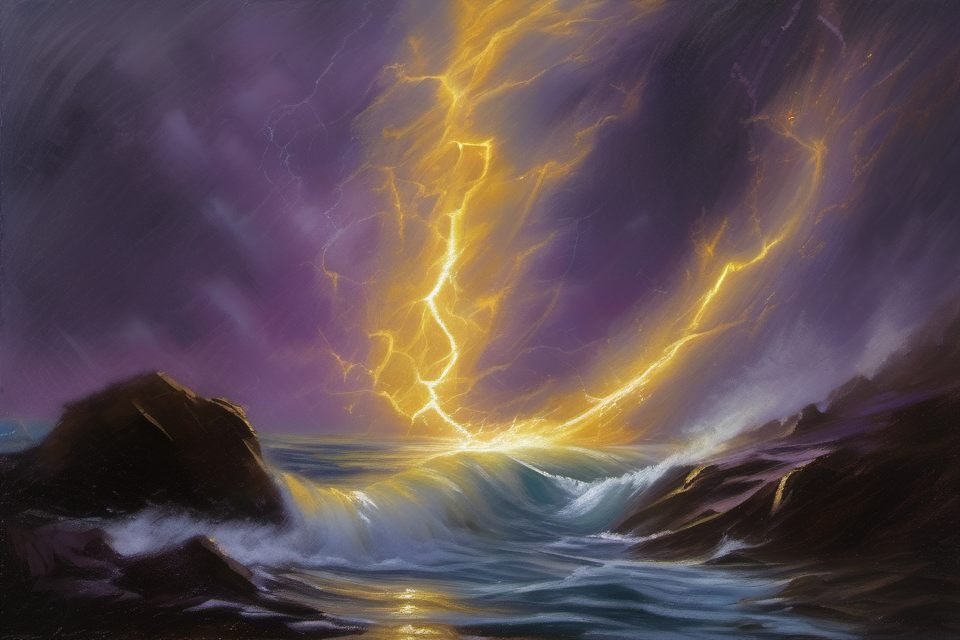 Aether Lightning (Magic Battle Artwork)