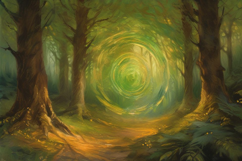 Sacred Glade Bloom (Magic Battle Artwork)